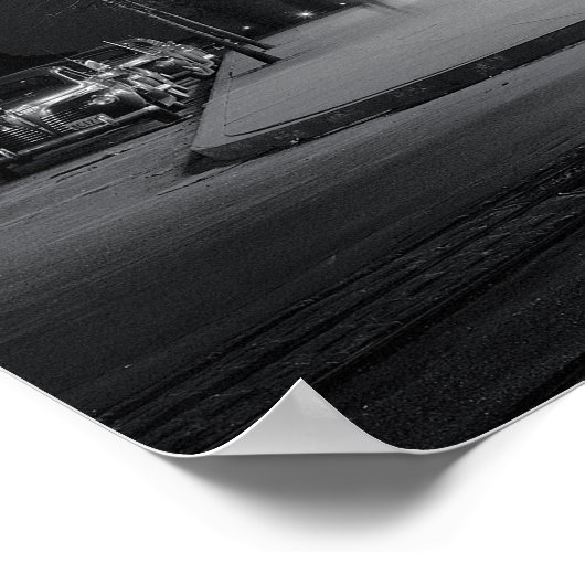 Poster Concessionnaire Automobile À La Nuit, 1948. Photo  (Coin)