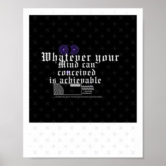 Poster Concevez Atteindre Sticker (Devant)