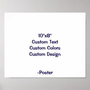 Poster Concevez Votre Propre 10"x8" Mat