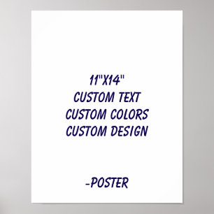 Poster Concevez votre propre 11"x14" mat
