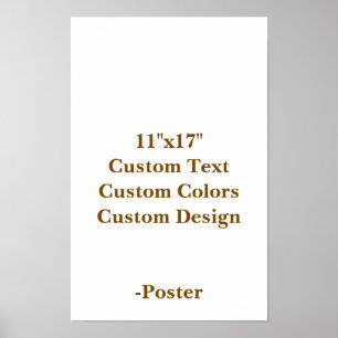 Poster Concevez votre propre 11"x17" mat