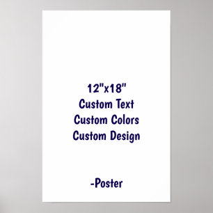 Poster Concevez votre propre 12"x18" mat