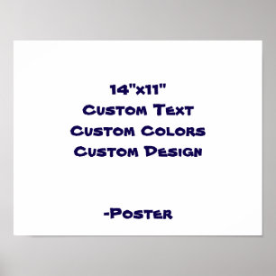 Poster Concevez Votre Propre 14"x11" Mat