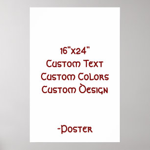 Poster Concevez votre propre 16"x24" mat