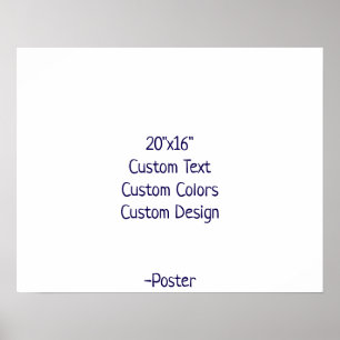 Poster Concevez Votre Propre 20"x16" Mat