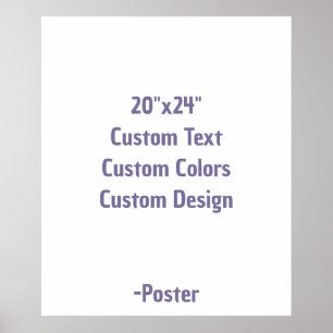 Poster Concevez votre propre 20"x24" mat