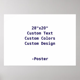 Poster Concevez Votre Propre 28"x20" Mat