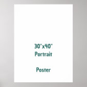 Poster Concevez votre propre 30"x40" (Devant)