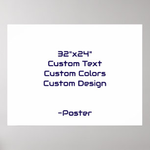 Poster Concevez votre propre 32"x24" mat
