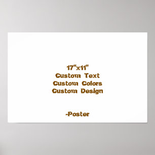 Poster Concevez votre propre 43x28 cm mat