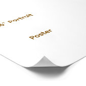 Poster Concevez votre propre 4"x6" (Coin)