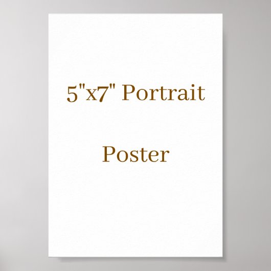Poster Concevez votre propre 5"x7" (Devant)