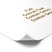 Poster Concevez Votre Propre 7"x5" Mat (Coin)