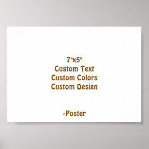 Poster Concevez Votre Propre 7"x5" Mat