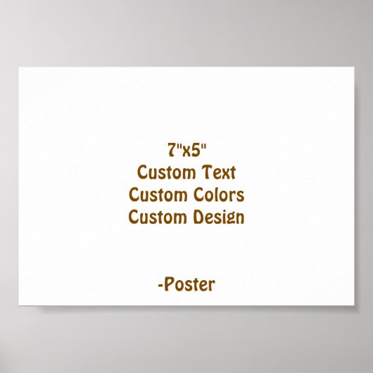 Poster Concevez Votre Propre 7"x5" Mat (Devant)