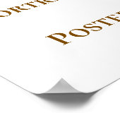 Poster Concevez votre propre 8"x10" (Coin)