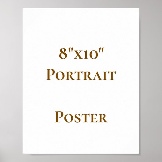 Poster Concevez votre propre 8"x10" (Devant)
