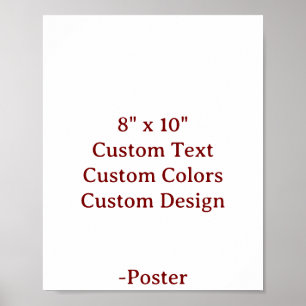 Poster Concevez votre propre 8" x 10" mat