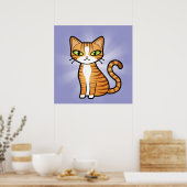 Poster Concevez votre propre chat de dessin (Cuisine)