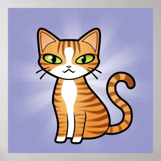 Poster Concevez votre propre chat de dessin (Devant)