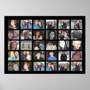 Poster Concevez votre propre collage de photo d'Instagram
