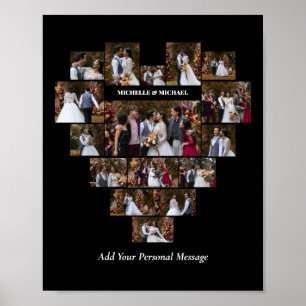 Poster Concevez Votre Propre Collage De Photos En Forme D