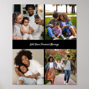 Poster Concevez votre propre collection de 4 photos