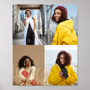 Poster Concevez votre propre collection de 4 photos