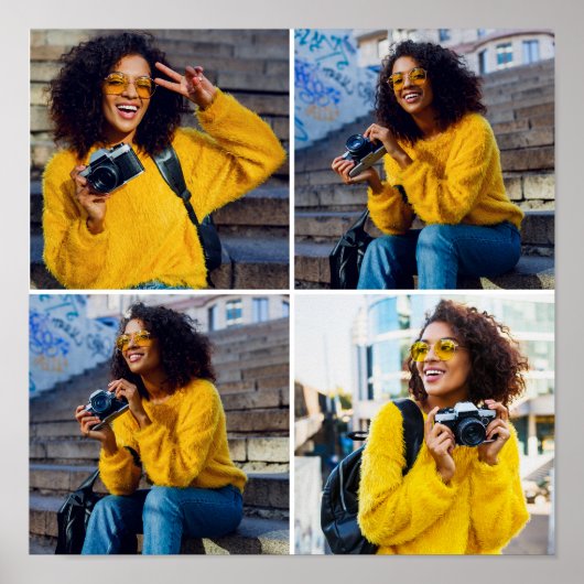 Poster Concevez votre propre collection de 4 photos (Devant)