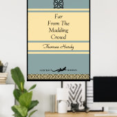 Poster Concevez votre propre couverture de livre rétro Wa (Bureau à domicile)