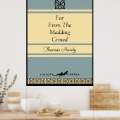 Poster Concevez votre propre couverture de livre rétro Wa (Cuisine)