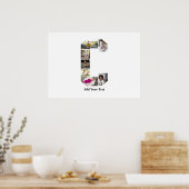 Poster Concevez votre propre lettre C Photo Collage (Cuisine)