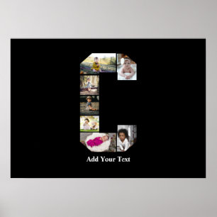 Poster Concevez votre propre lettre C Photo Collage