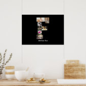 Poster Concevez votre propre lettre F photo Collage (Cuisine)