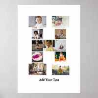 Concevez votre propre lettre H photo Collage