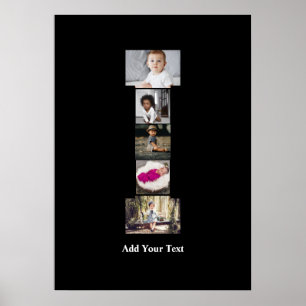 Poster Concevez votre propre lettre I photo Collage