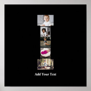 Poster Concevez votre propre lettre I photo Collage
