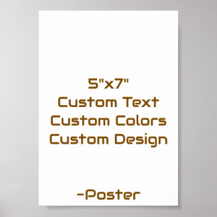 Poster Concevez votre propre matte 13x18 cm