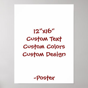 Poster Concevez votre propre matte 30x40 cm