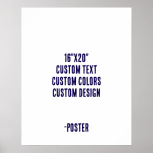 Poster Concevez votre propre matte 40 x 50 cm