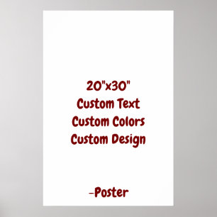 Poster Concevez votre propre matte 50x75 cm