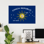 Poster Conch Republic Flag (Bureau à domicile)