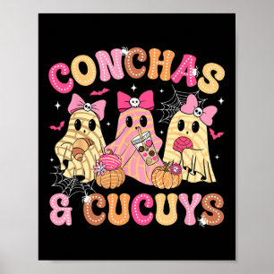 Poster Conchas Et Cucuys Ghost Funny Mexicain Hallow