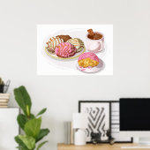 Poster Conchas mexicaines Pan Dulce & cuisine chocolat ch (Bureau à domicile)