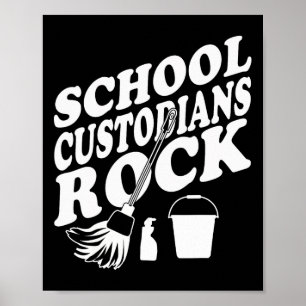 Poster Concierges d'école rock Back To School - Appli Con