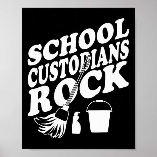 Poster Concierges d'école rock Back To School - Appli Con (Devant)