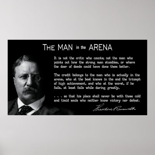 Poster Concise MAN dans le discours ARENA 1910 (Devant)