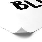 Poster Concombre bleu Funny Sad Veggie Cucumber Pun (Coin)