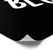 Poster Concombre bleu Funny Sad Veggie Cucumber Pun Dark  (Coin)