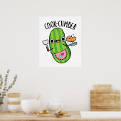 Poster Concombre de Cook Funny Concomber Pun (Cuisine)